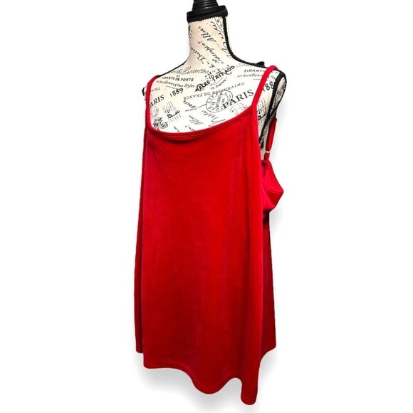 Torrid 4X Sleep Red Velvet Camisole Tank Top Soft Lounge Pajama Sleepwear Cozy - Picture 6 of 11